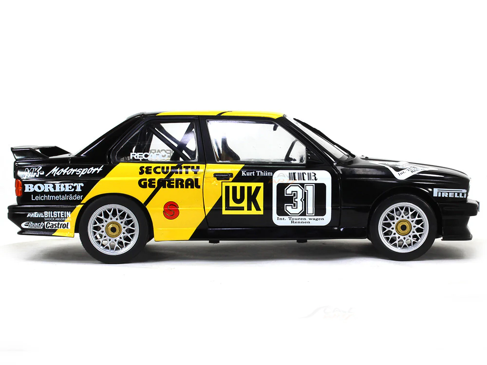 1988 BMW E30 M3 DTM Kurt Thiim 1:18 Solido diecast Scale Model Car - Image 5