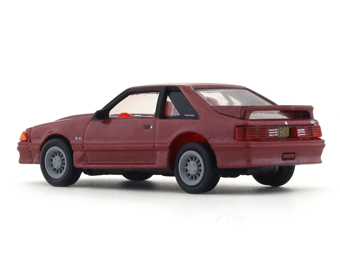1988 Ford Mustang GT Cabernet 1:64 M2 Machines diecast scale model collectible - Image 3