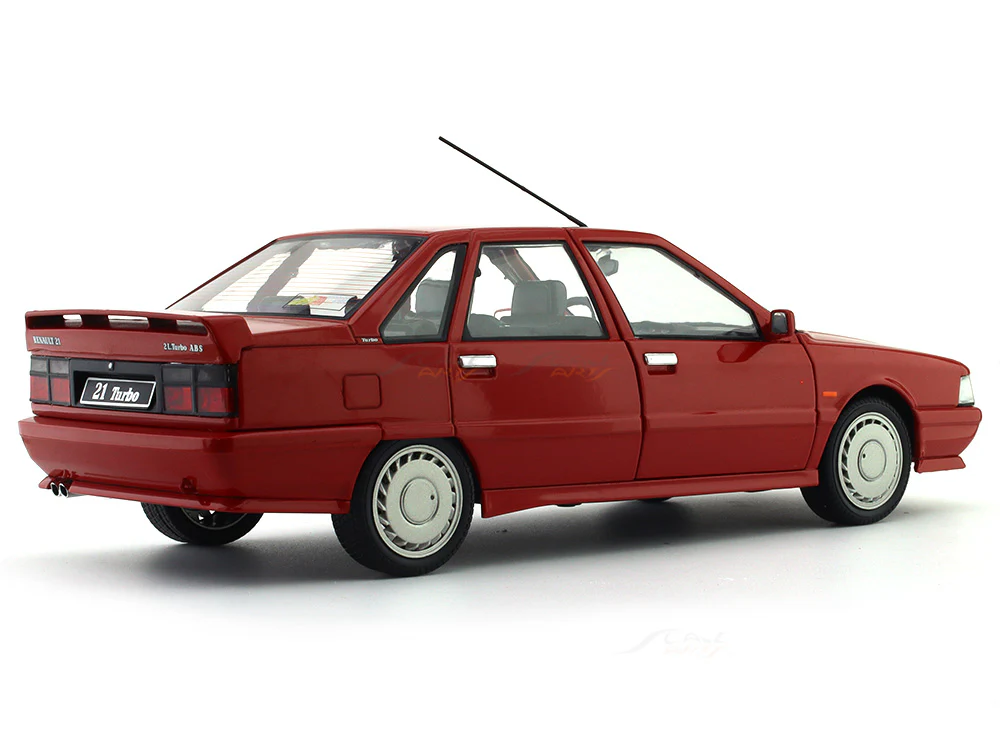 1988 Renault R21 Turbo MKI red 1:18 Solido diecast scale model - Image 4