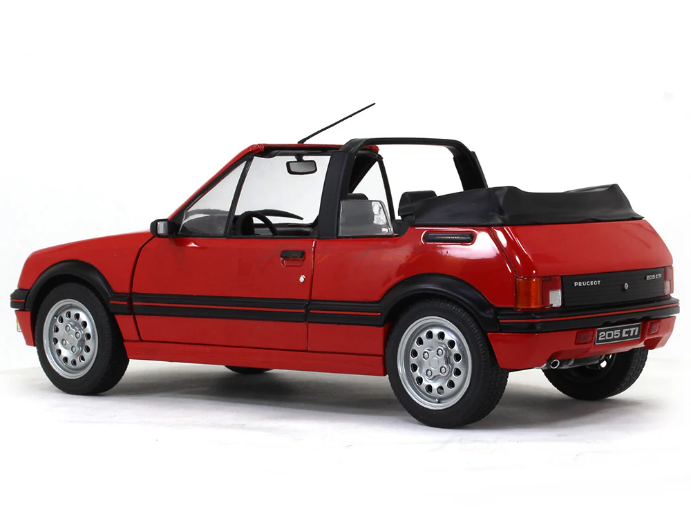 1989 Peugeot GTi MK I Cabriolet red 1:18 Solido diecast Scale Model Car - Image 3
