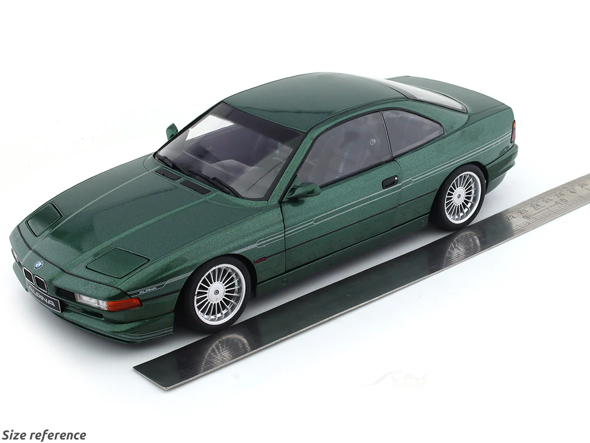 1990 BMW 8 Series E31 Alpina B12 5.0L Green 1:18 Solido diecast scale model car collectible - Image 20
