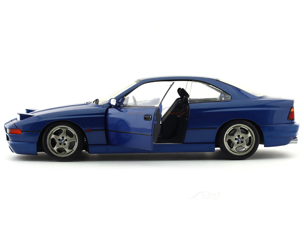 1990 BMW 850 CSI E31 Blue 1:18 Solido diecast Scale Model collectible - Image 6