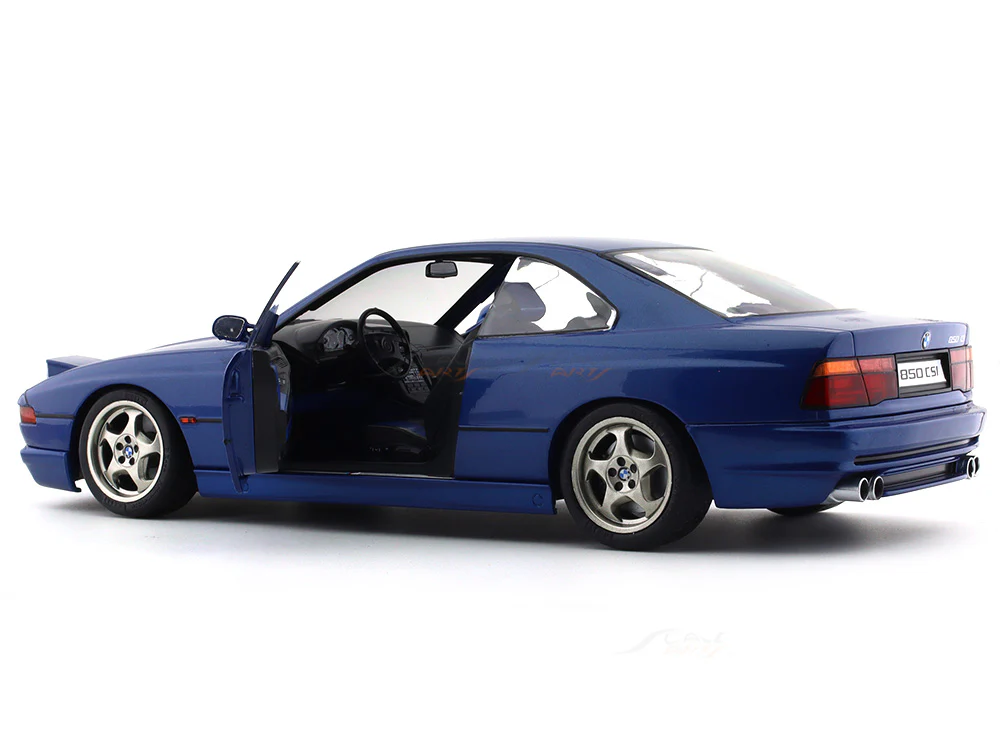 1990 BMW 850 CSI E31 Blue 1:18 Solido diecast Scale Model collectible - Image 7