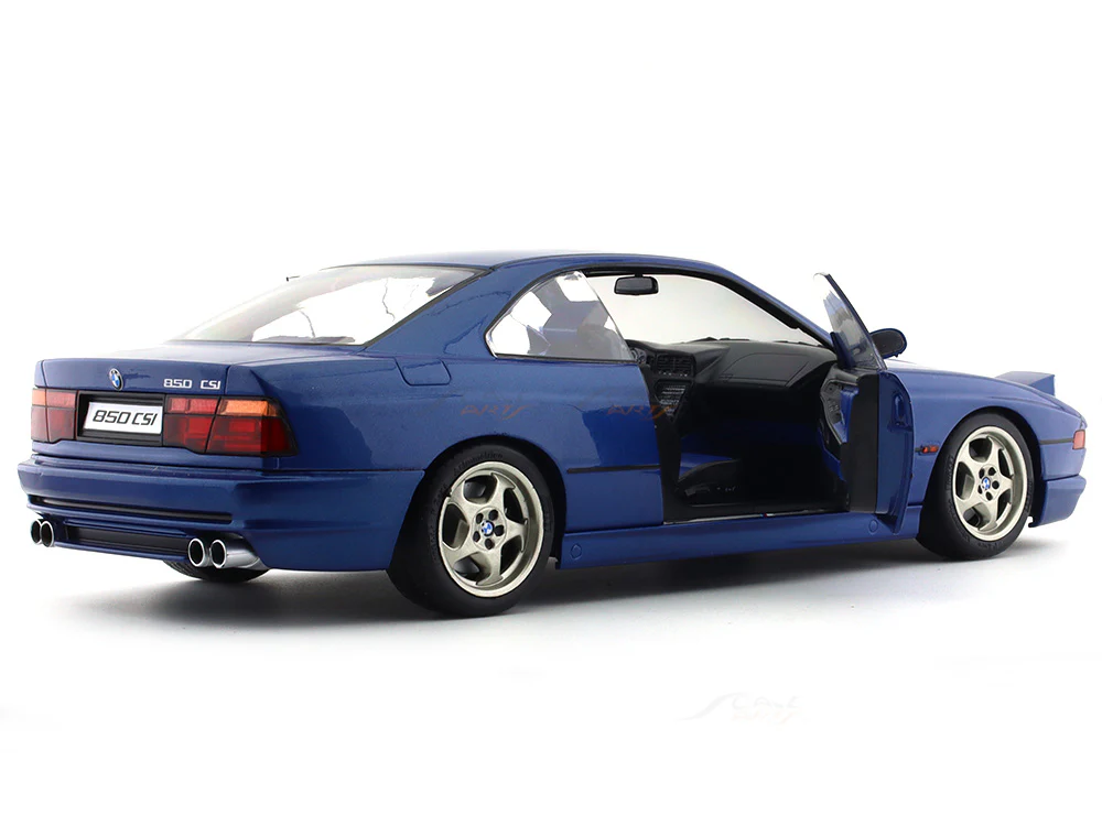 1990 BMW 850 CSI E31 Blue 1:18 Solido diecast Scale Model collectible - Image 8