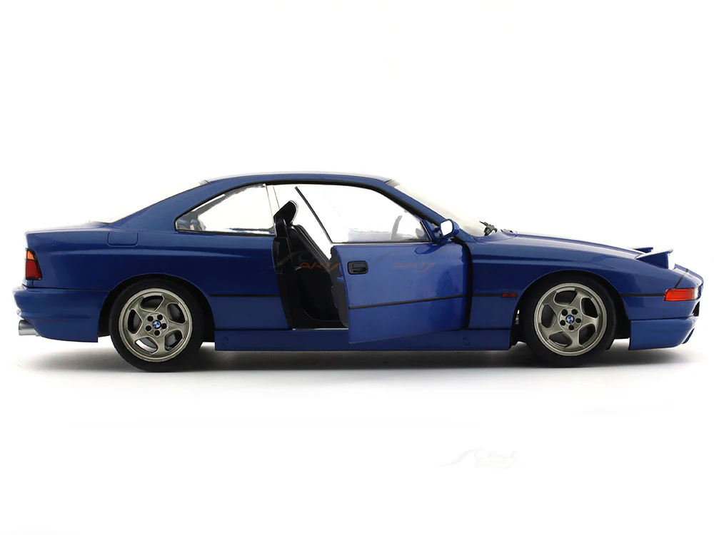 1990 BMW 850 CSI E31 Blue 1:18 Solido diecast Scale Model collectible - Image 9