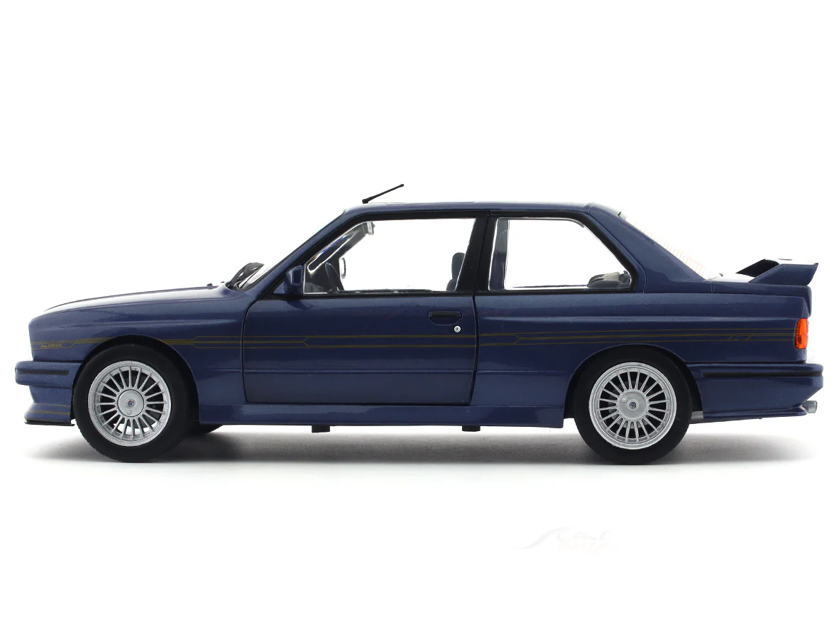 1990 BMW M3 E30 Alpina B6 3.5 blue 1:18 Solido diecast Scale Model collectible - Image 2