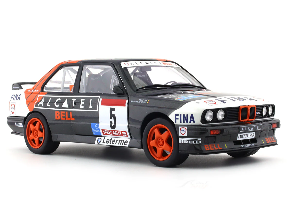 1990 BMW M3 E30 Gr A Rally Ypres 1:18 Solido diecast scale model car collectible - Image 6