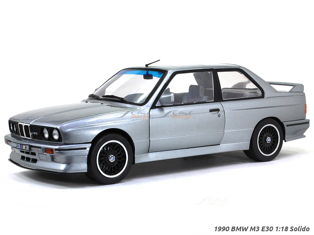 1990 BMW M3 E30 gray 1:18 Solido diecast Scale Model car