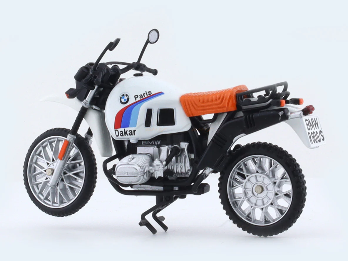 1990 BMW R80 GS Paris Dakar 1:24 diecast scale model bike collectible - Image 3