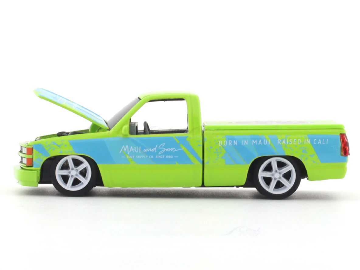 1990 Chevrolet C1500 Silverado green 1:64 M2 Machines licensed diecast scale model car 32500-95 - Image 8
