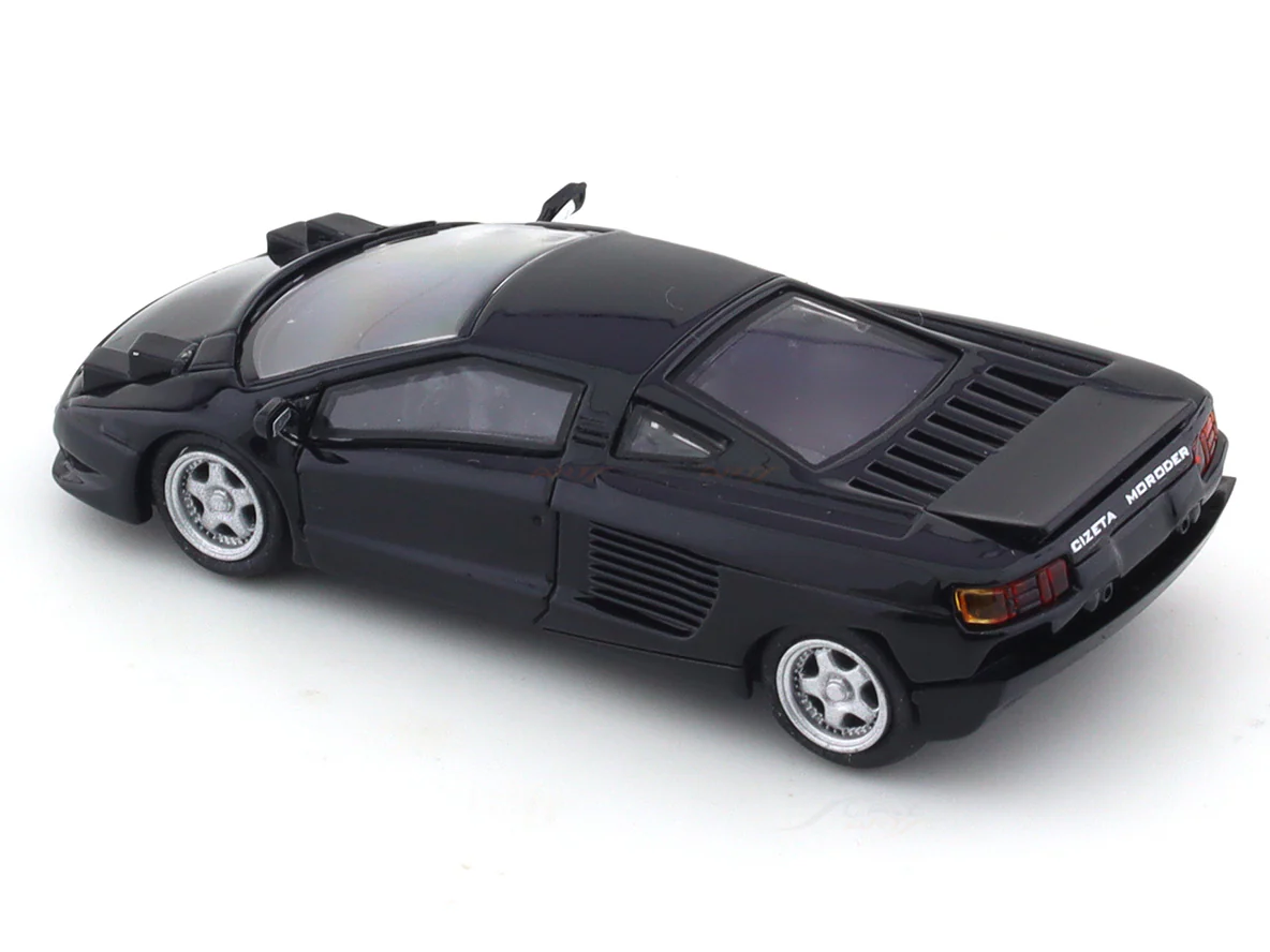 1991 Cizeta-Moroder V16T black 1:64 Para64 diecast scale model car - Image 8