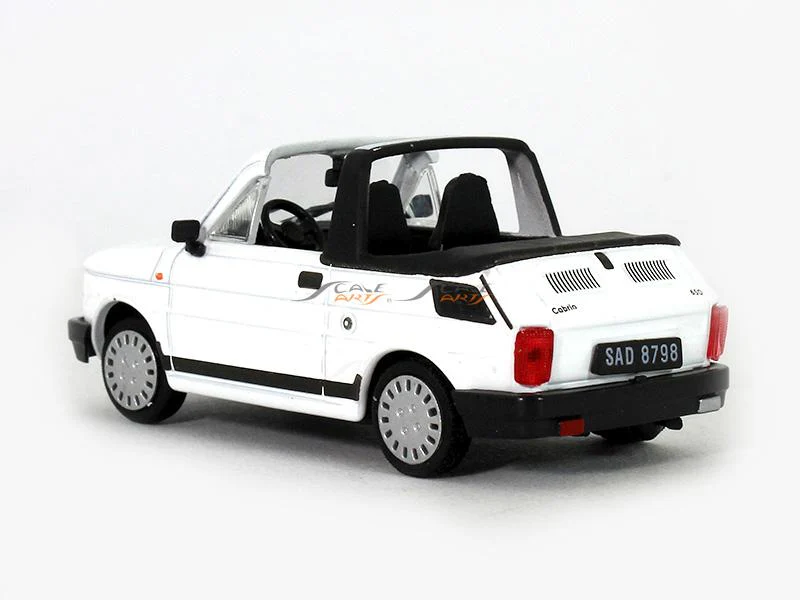 1991 FIAT 126p Cabrio white 1:43 diecast Scale Model car - Image 3