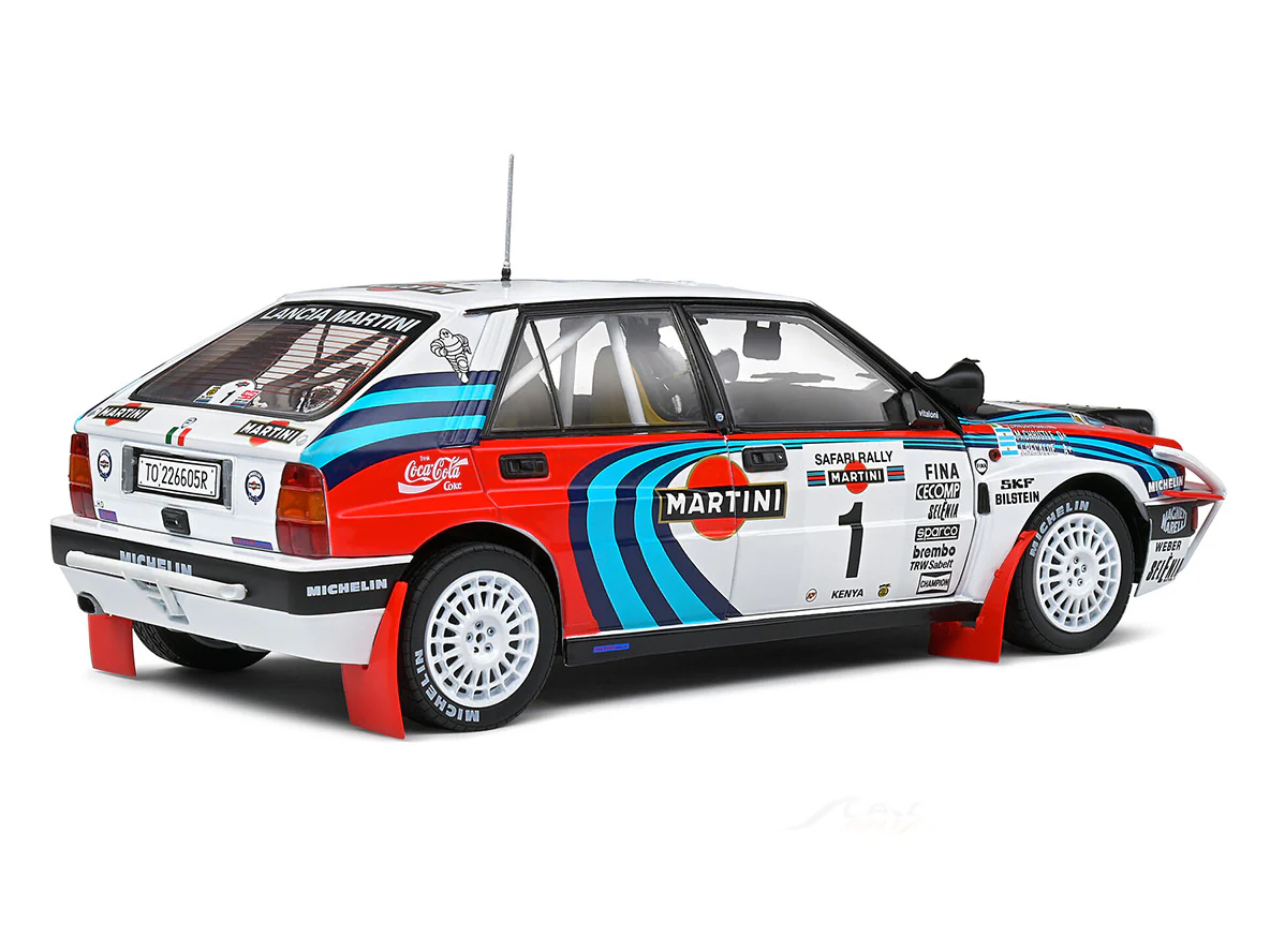1991 Lancia Delta HF Integrale Safari Rally 1:18 Solido licensed diecast scale model car - Image 4