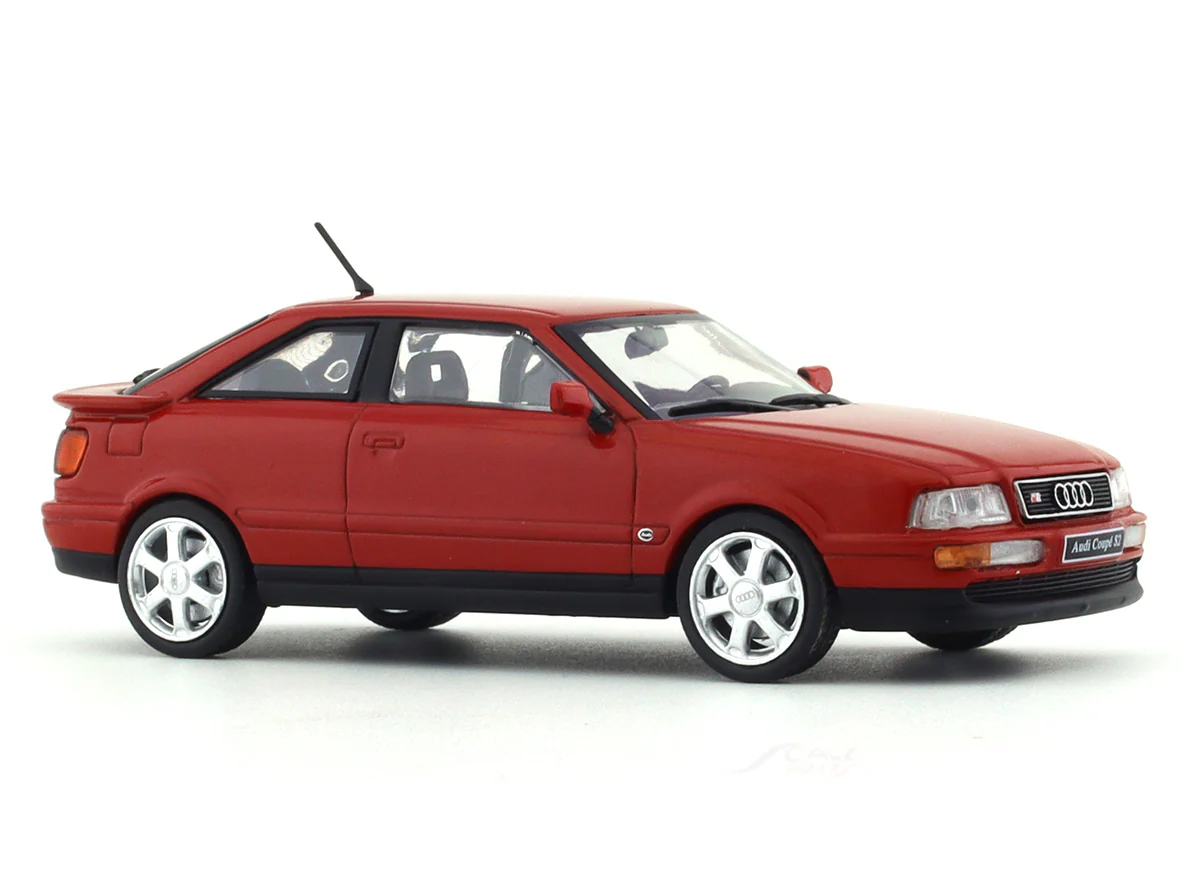 1992 Audi Coupe S2 Red 1:43 Solido diecast Scale Model collectible - Image 6