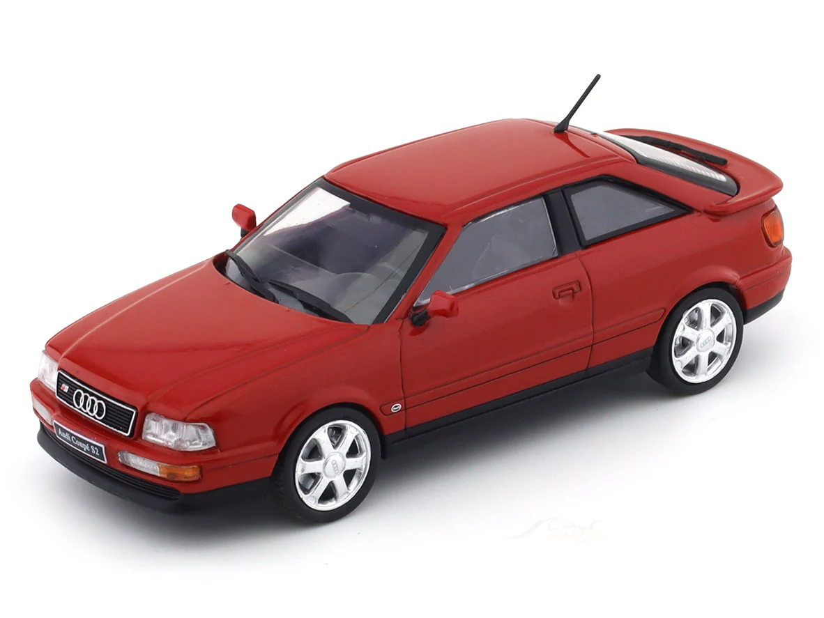 1992 Audi Coupe S2 Red 1:43 Solido diecast Scale Model collectible - Image 7