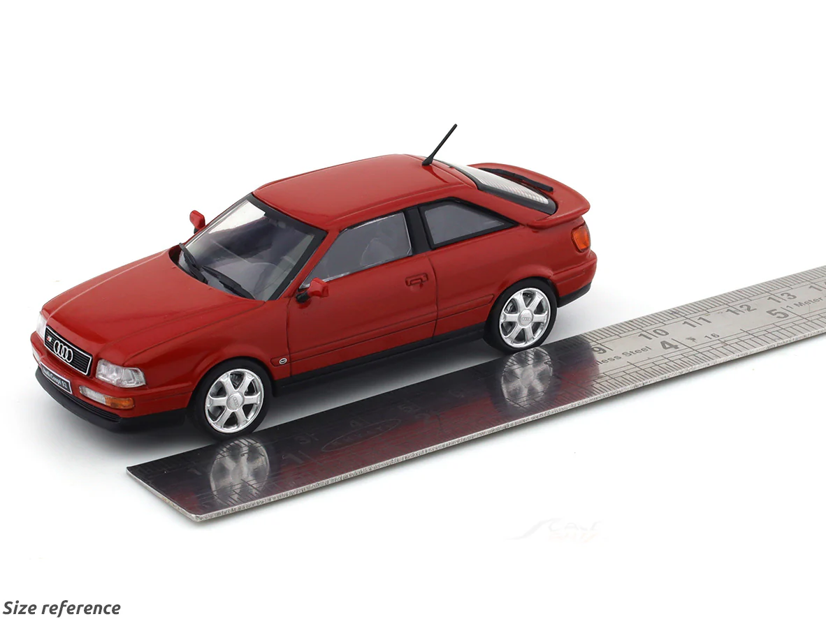 1992 Audi Coupe S2 Red 1:43 Solido diecast Scale Model collectible - Image 9