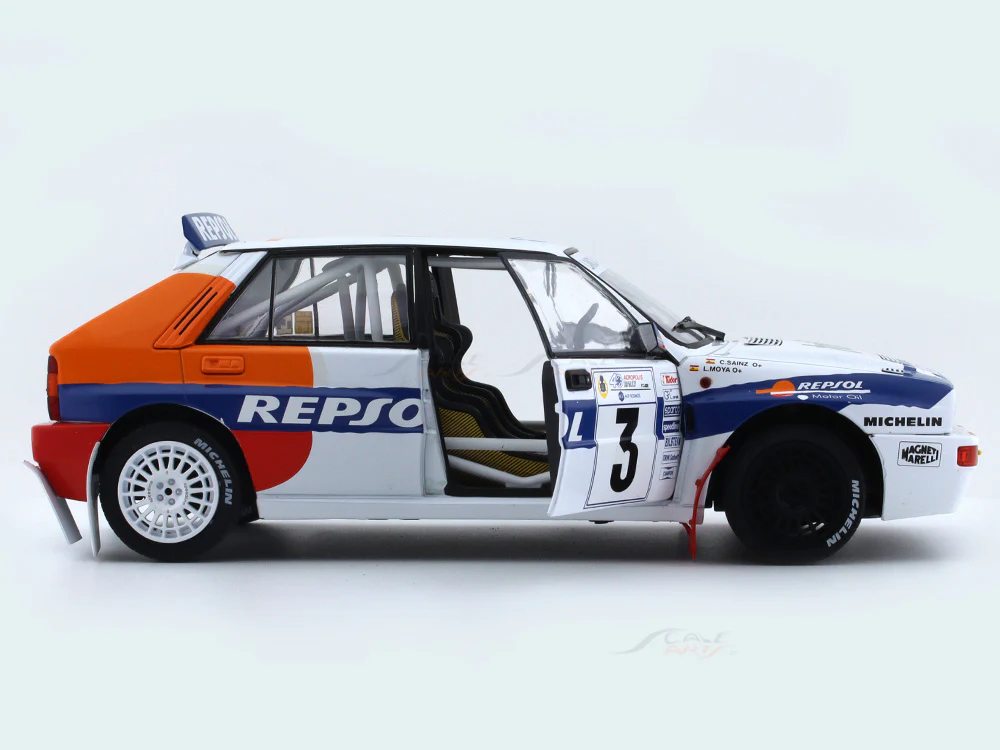 1993 Lancia Delta HF Integrale Rally Acropolis 1:18 Solido diecast Scale Model collectible - Image 11