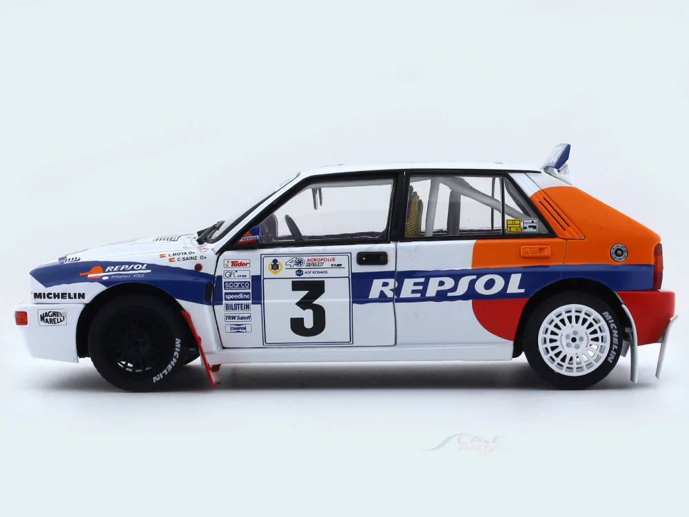 1993 Lancia Delta HF Integrale Rally Acropolis 1:18 Solido diecast Scale Model collectible - Image 2