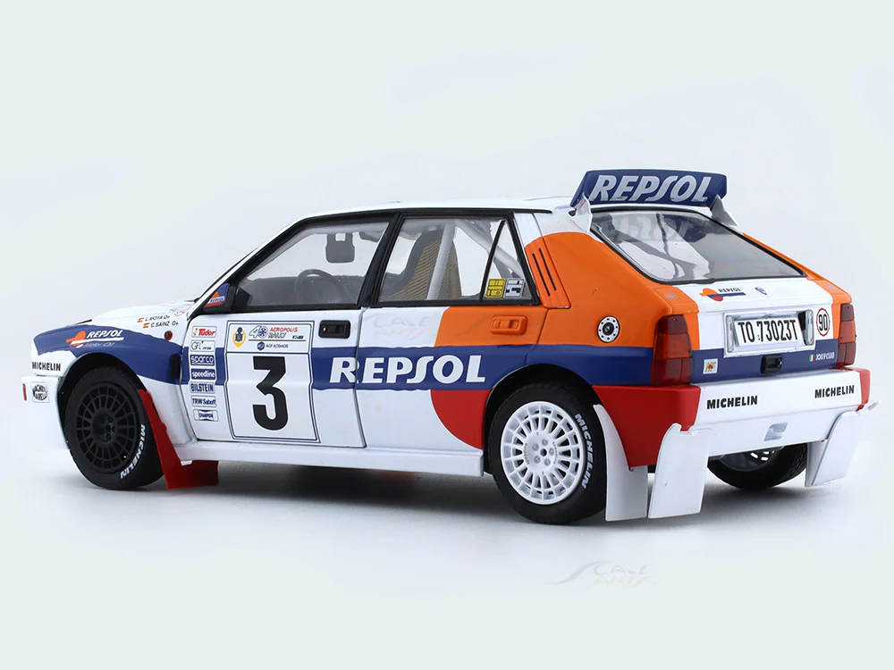 1993 Lancia Delta HF Integrale Rally Acropolis 1:18 Solido diecast Scale Model collectible - Image 3