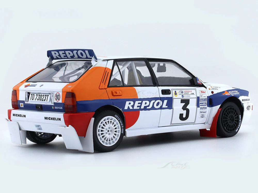 1993 Lancia Delta HF Integrale Rally Acropolis 1:18 Solido diecast Scale Model collectible - Image 4
