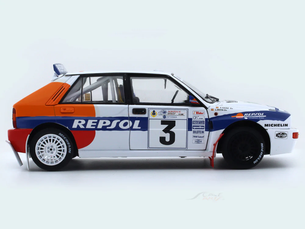 1993 Lancia Delta HF Integrale Rally Acropolis 1:18 Solido diecast Scale Model collectible - Image 5