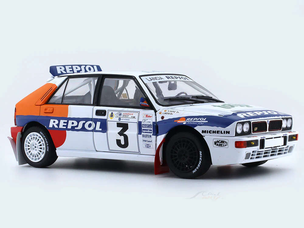 1993 Lancia Delta HF Integrale Rally Acropolis 1:18 Solido diecast Scale Model collectible - Image 6