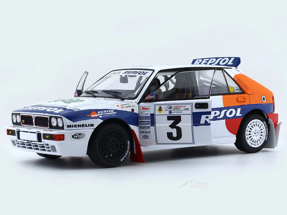 1993 Lancia Delta HF Integrale Rally Acropolis 1:18 Solido diecast Scale Model collectible - Image 7