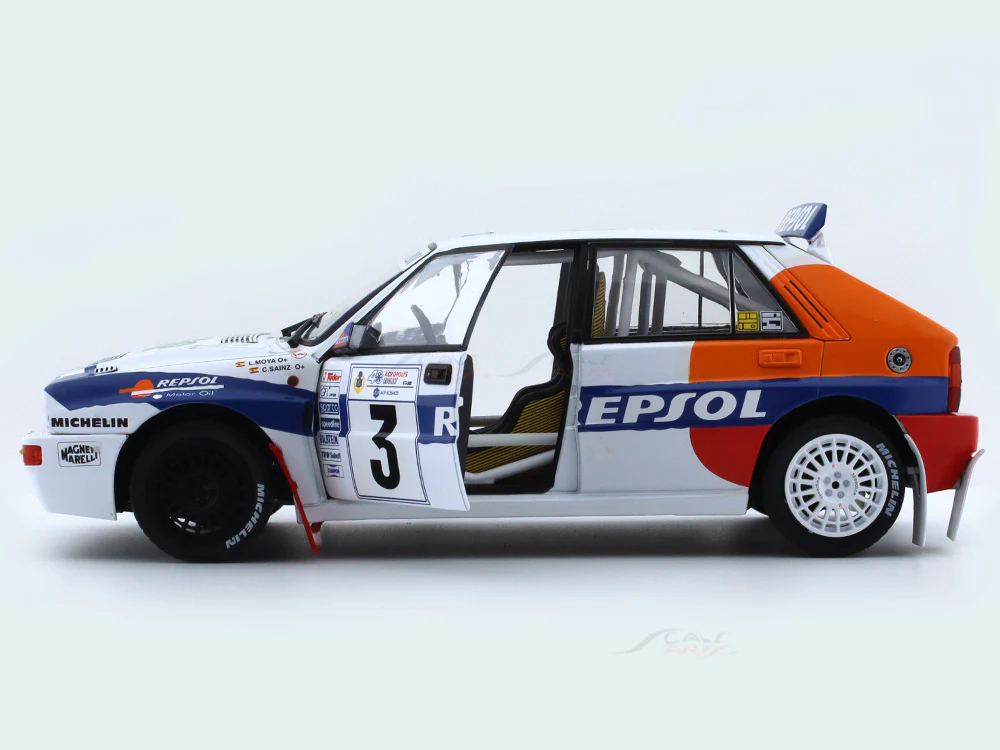 1993 Lancia Delta HF Integrale Rally Acropolis 1:18 Solido diecast Scale Model collectible - Image 8