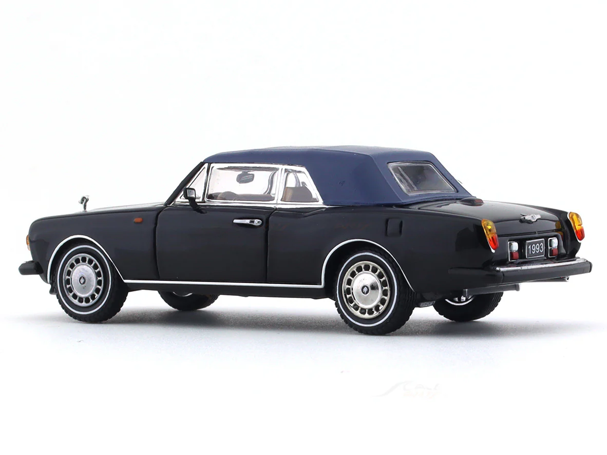 1993 Rolls-Royce Corniche IV with removable top black 1:64 GFCC diecast scale model car - Image 3