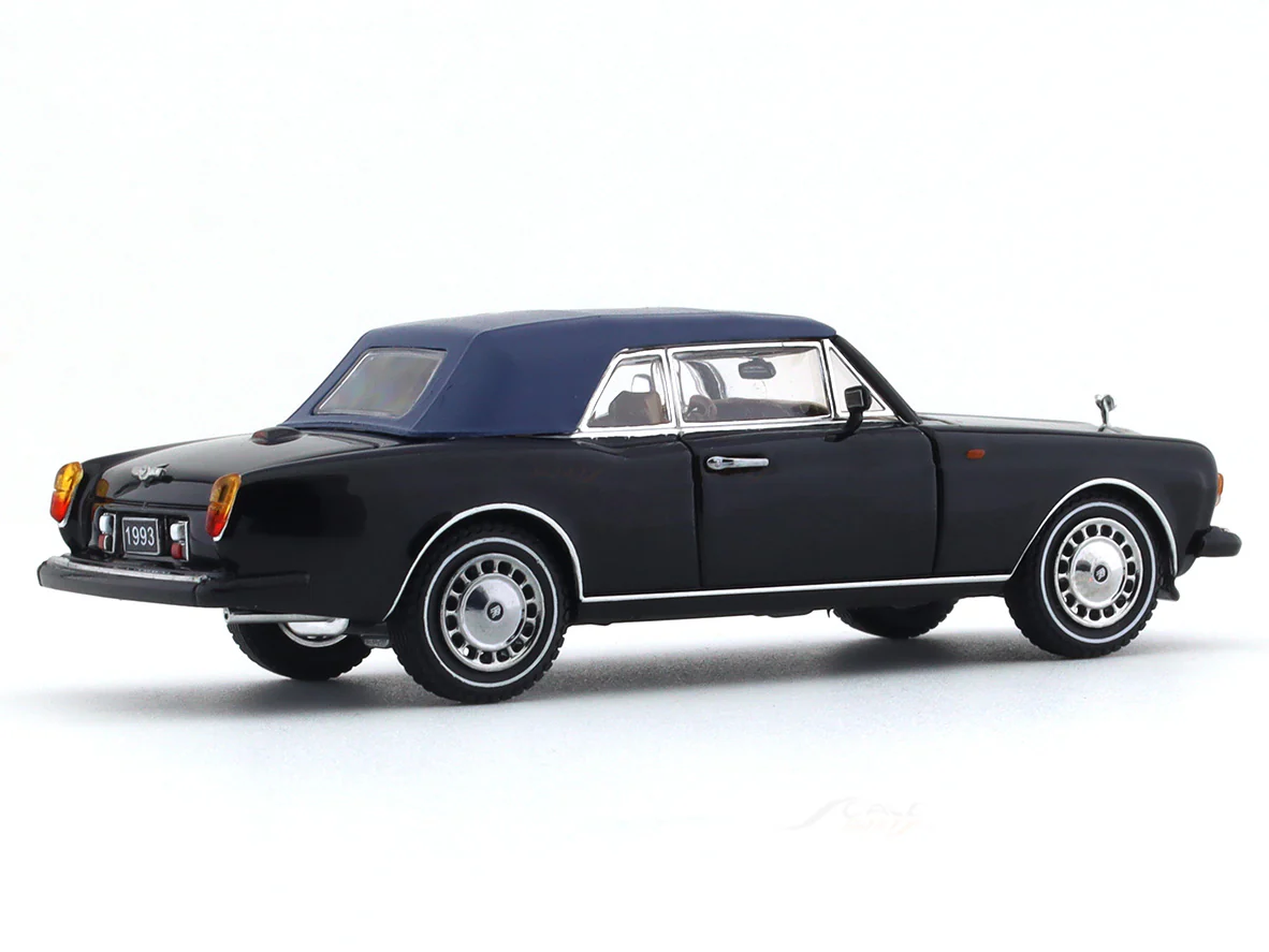 1993 Rolls-Royce Corniche IV with removable top black 1:64 GFCC diecast scale model car - Image 4