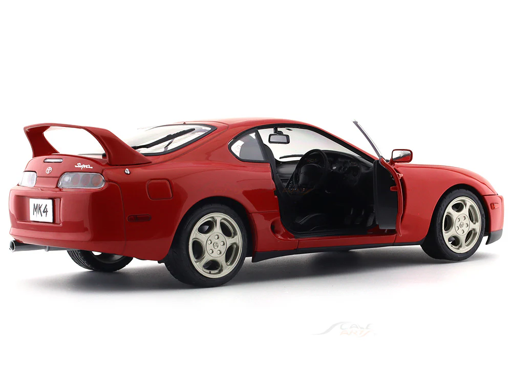 1993 Toyota Supra MK 4 A80 red 1:18 Solido diecast scale model - Image 10
