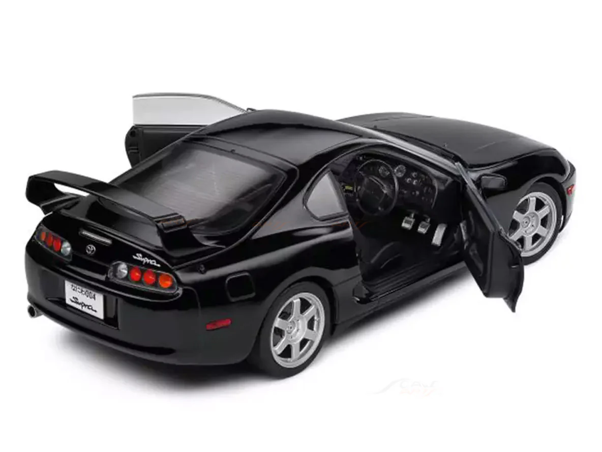 1993 Toyota Supra MK4 A80 black 1:18 Solido licensed diecast scale model car collectible - Image 6