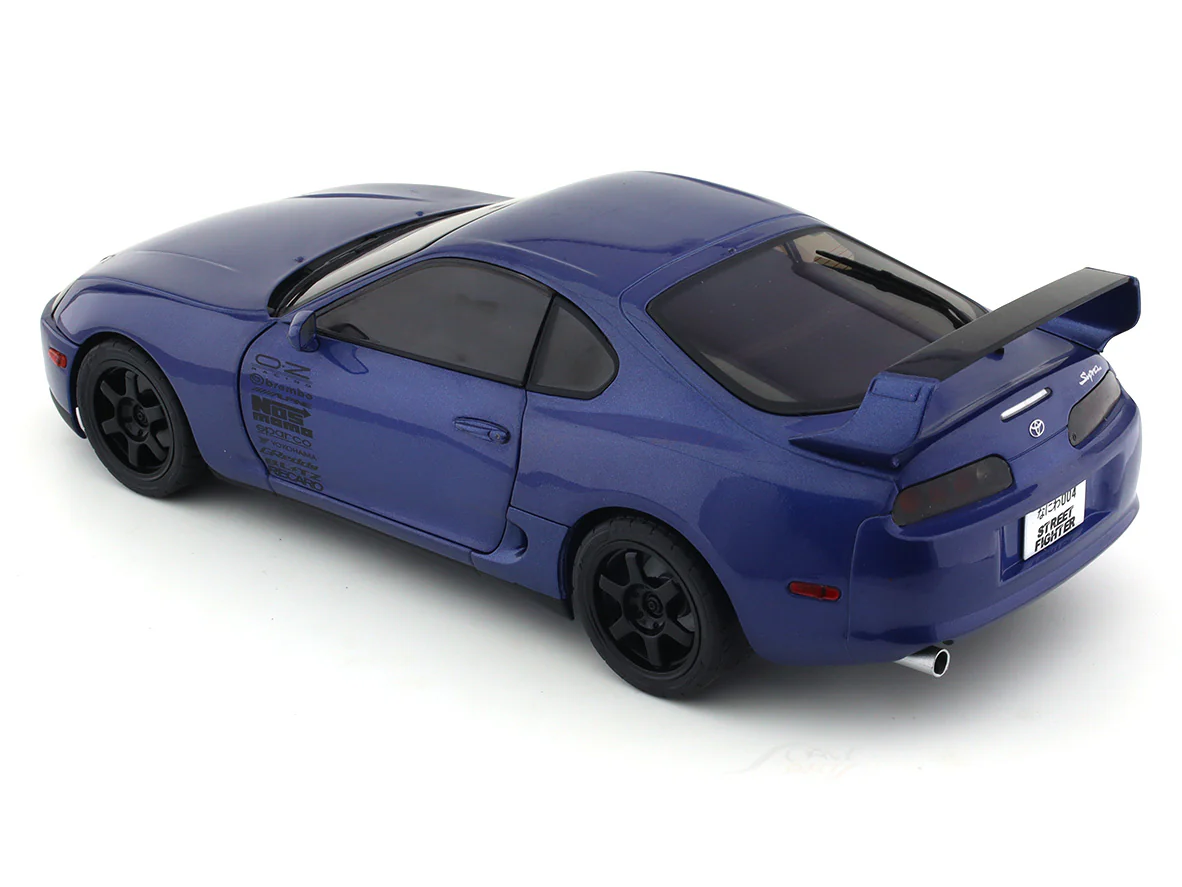 1993 Toyota Supra MK4 A80 Dark Blue 1:18 Solido diecast scale model car collectible - Image 15