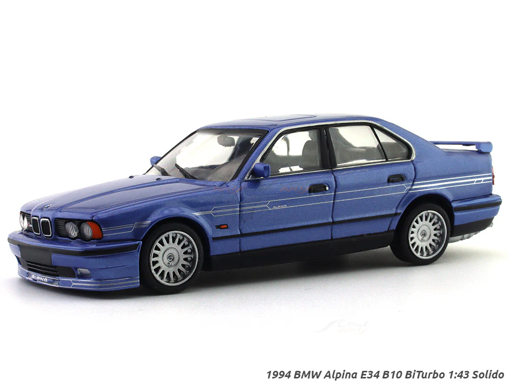 1994 BMW Alpina E34 B10 BiTurbo blue 1:43 Solido diecast scale model car