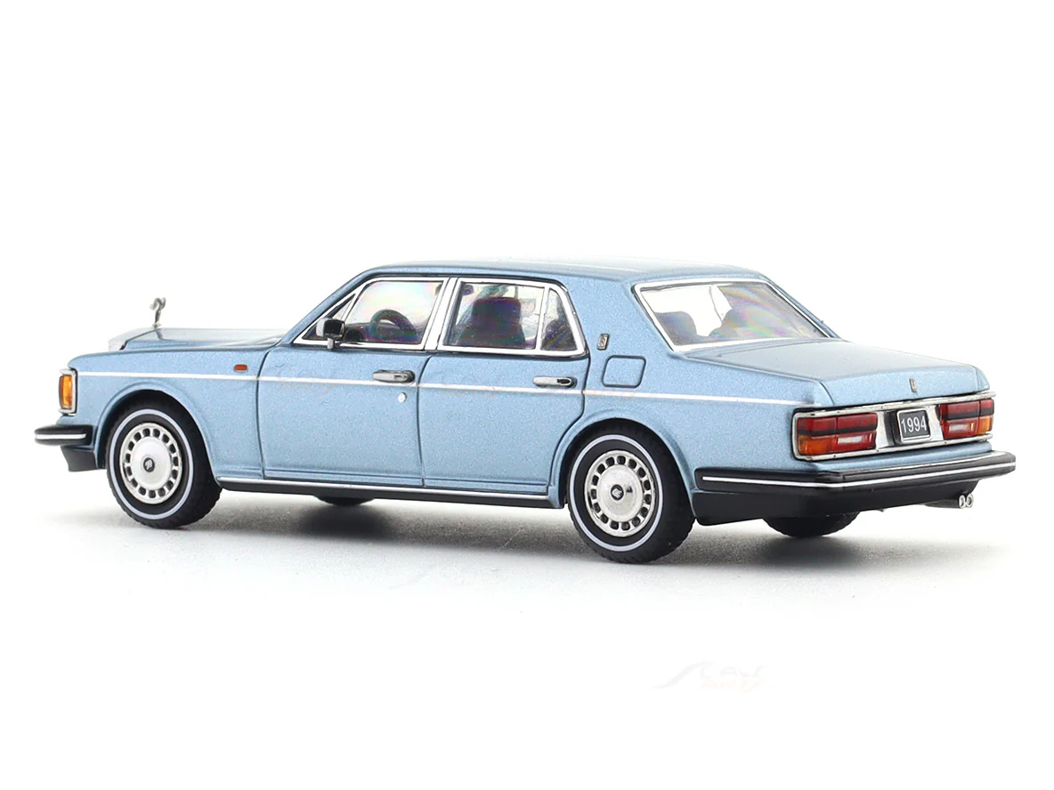 1994 Rolls-Royce Silver Spur III light blue 1:64 GFCC diecast scale model miniature car collectible - Image 3