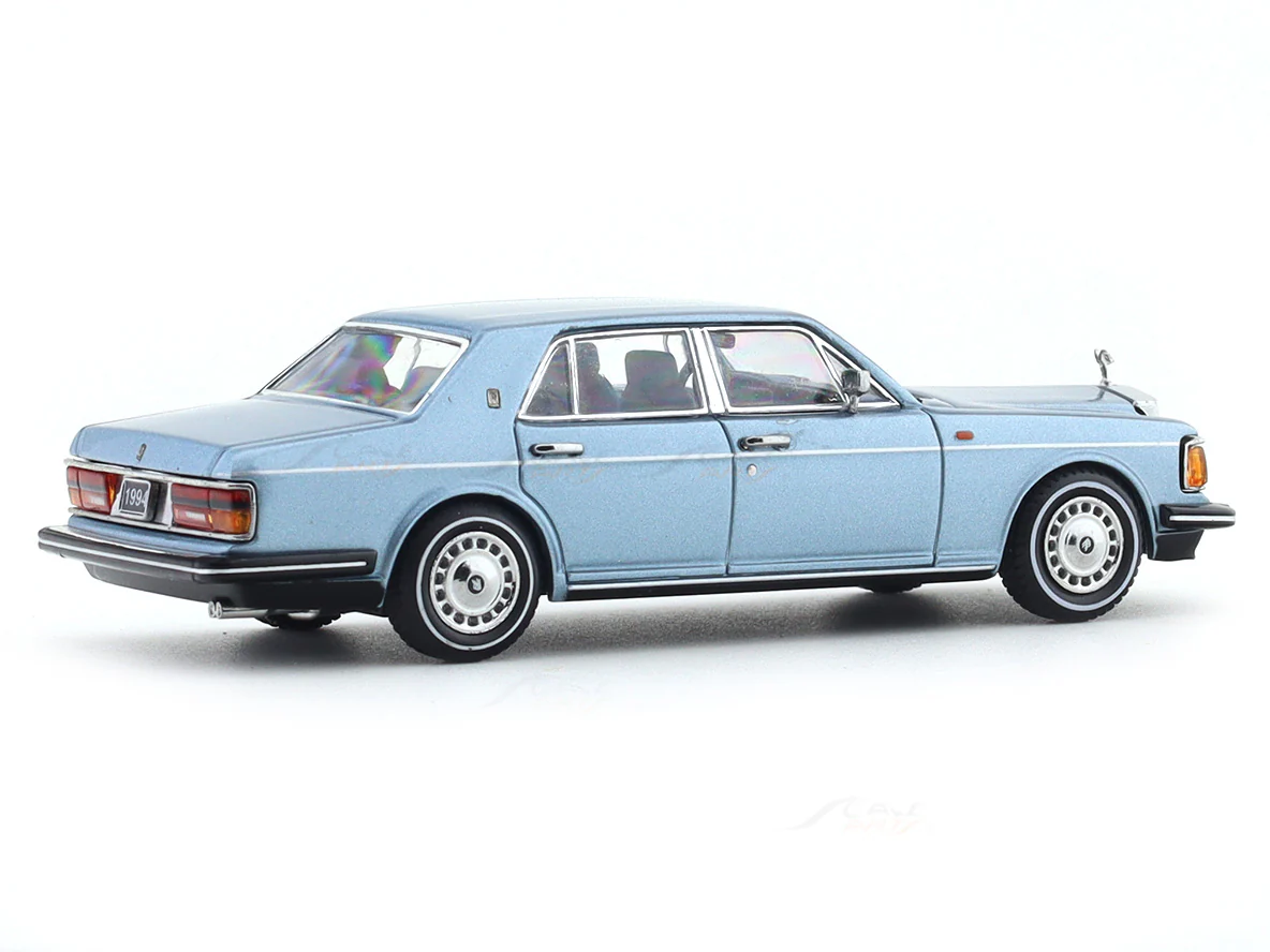 1994 Rolls-Royce Silver Spur III light blue 1:64 GFCC diecast scale model miniature car collectible - Image 4