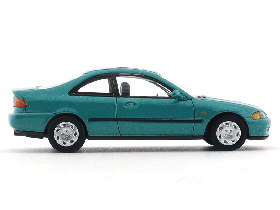 1995 Honda Civic Coupe EJ1 Aztec Green 1:64 Para64 diecast scale model car - Image 5