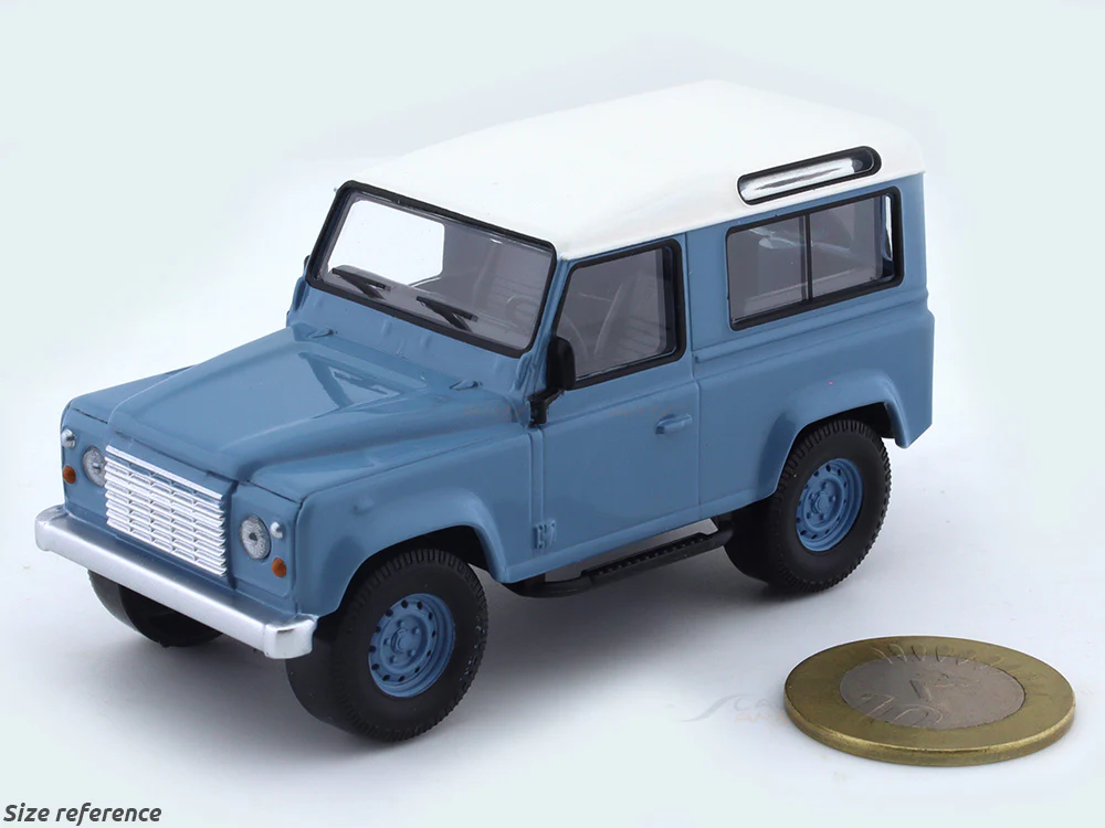 1995 Land Rover Defender blue 1:43 Norev scale model car collectible - Image 7