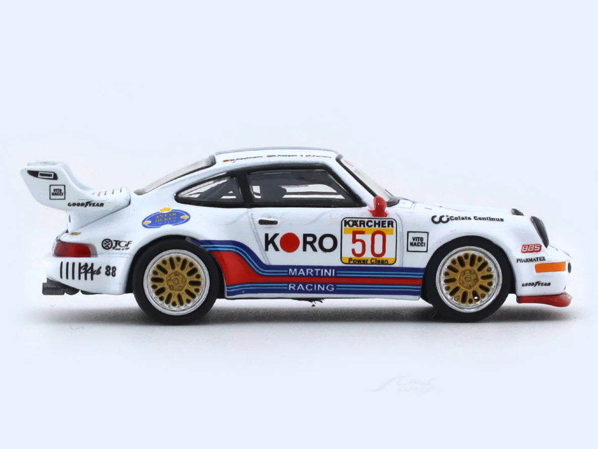 1995 Porsche 911 Turbo S LM GT 1:64 Schuco x Tarmac Works diecast scale model car - Image 5