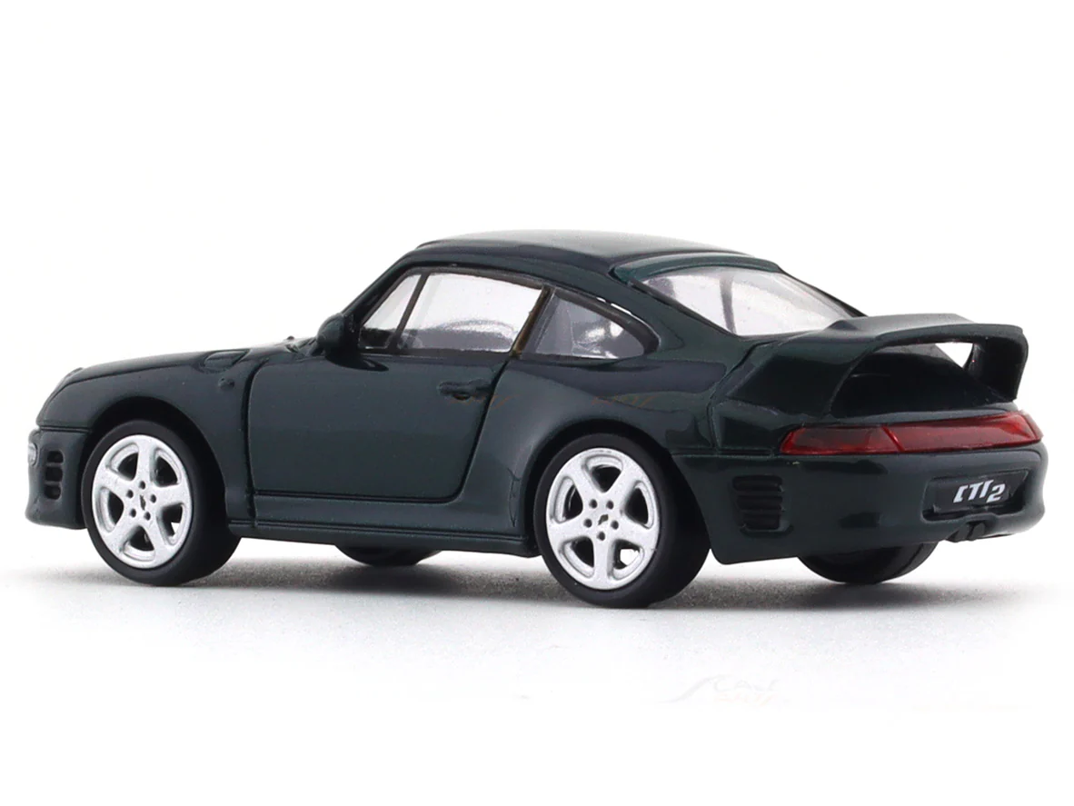 1995 Porsche RUF CTR2 Forest Green 1:64 Para64 diecast scale model car - Image 3