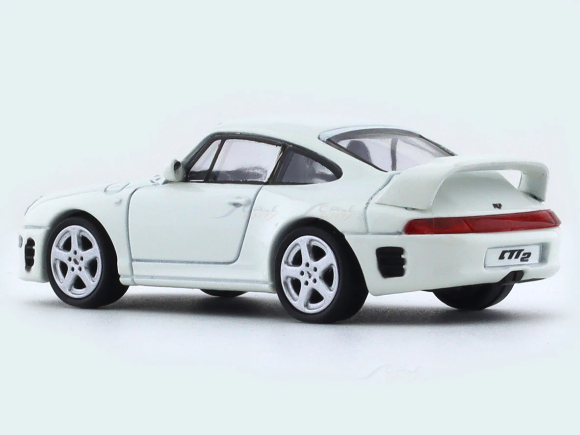 1995 Porsche RUF CTR2 Grand Prix White 1:64 Para64 diecast scale model car - Image 3