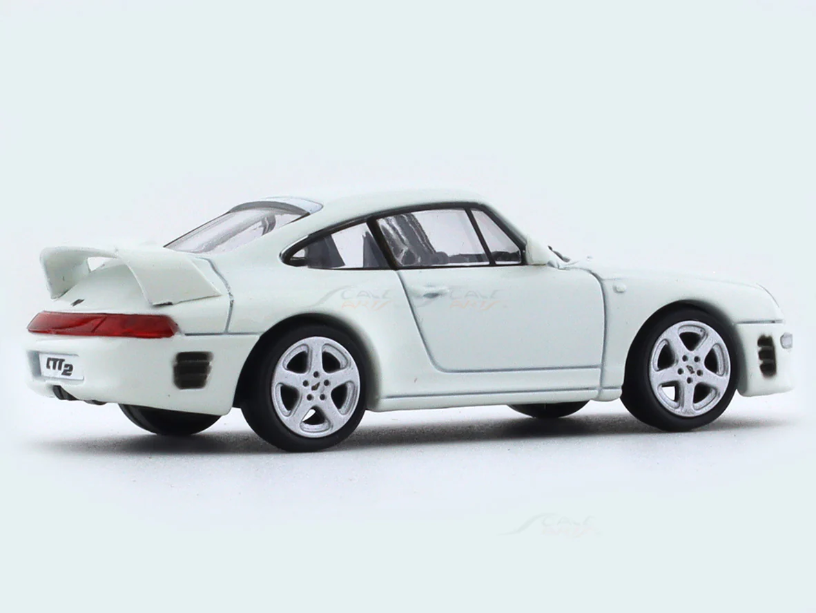 1995 Porsche RUF CTR2 Grand Prix White 1:64 Para64 diecast scale model car - Image 4