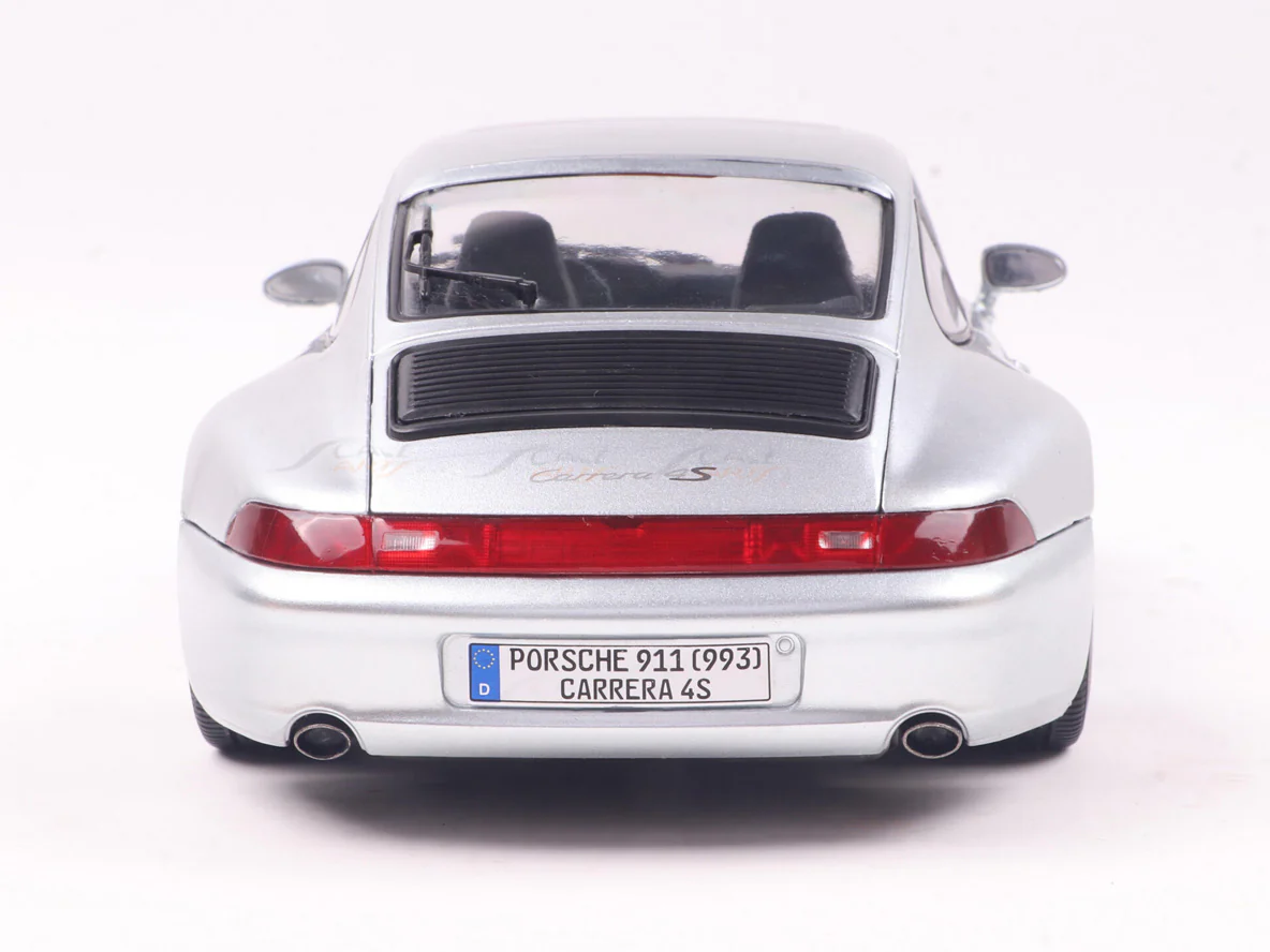1996 Porsche 911 (993) 4S Polar Silver 1:18 Solido Licensed Diecast Scale Model Car Collectible - Image 17