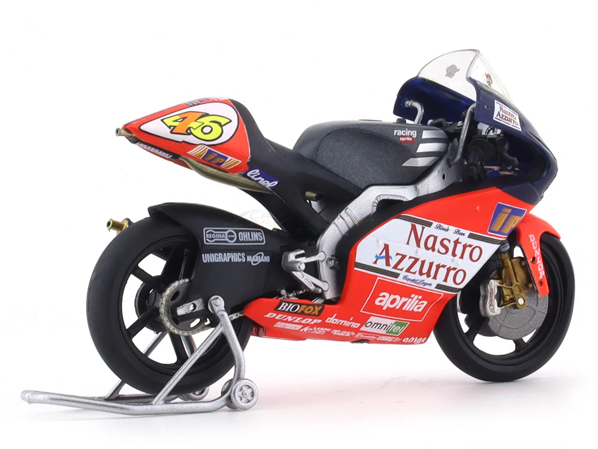 1997 Aprilia RSW 250 #46 Valentino Rossi test Jerez 1:18 Leo Models diecast scale model bike - Image 4