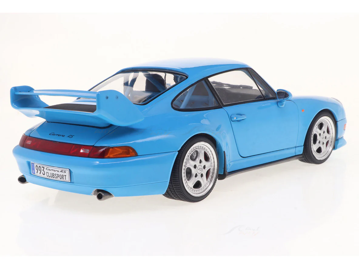 1997 Porsche 911 993 Clubsport Riviera Blue 1:18 Solido Licensed Diecast Scale Model Car Collectible - Image 19