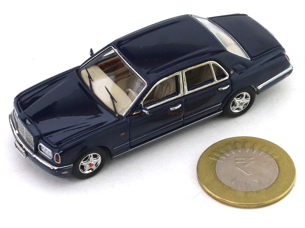1998 Bentley Arnage blue 1:64 GFCC diecast scale miniature car - Image 10