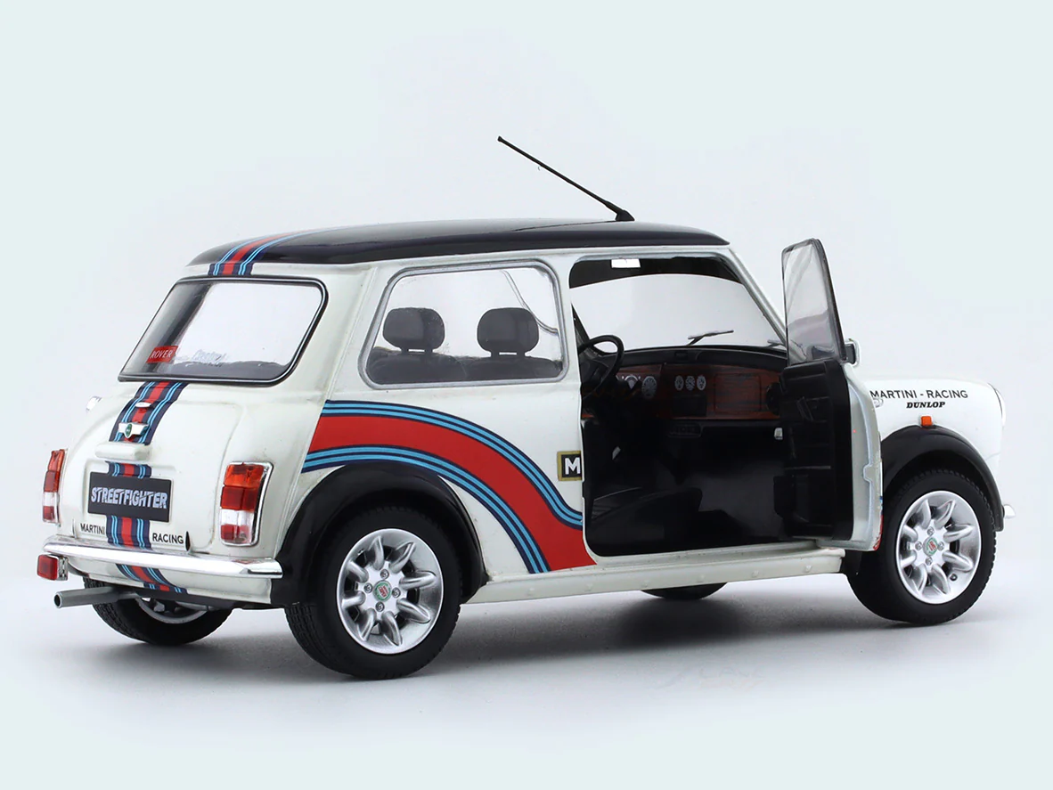 1998 Mini Cooper Sport Martini Evocation 1:18 Solido diecast scale model car collectible - Image 10