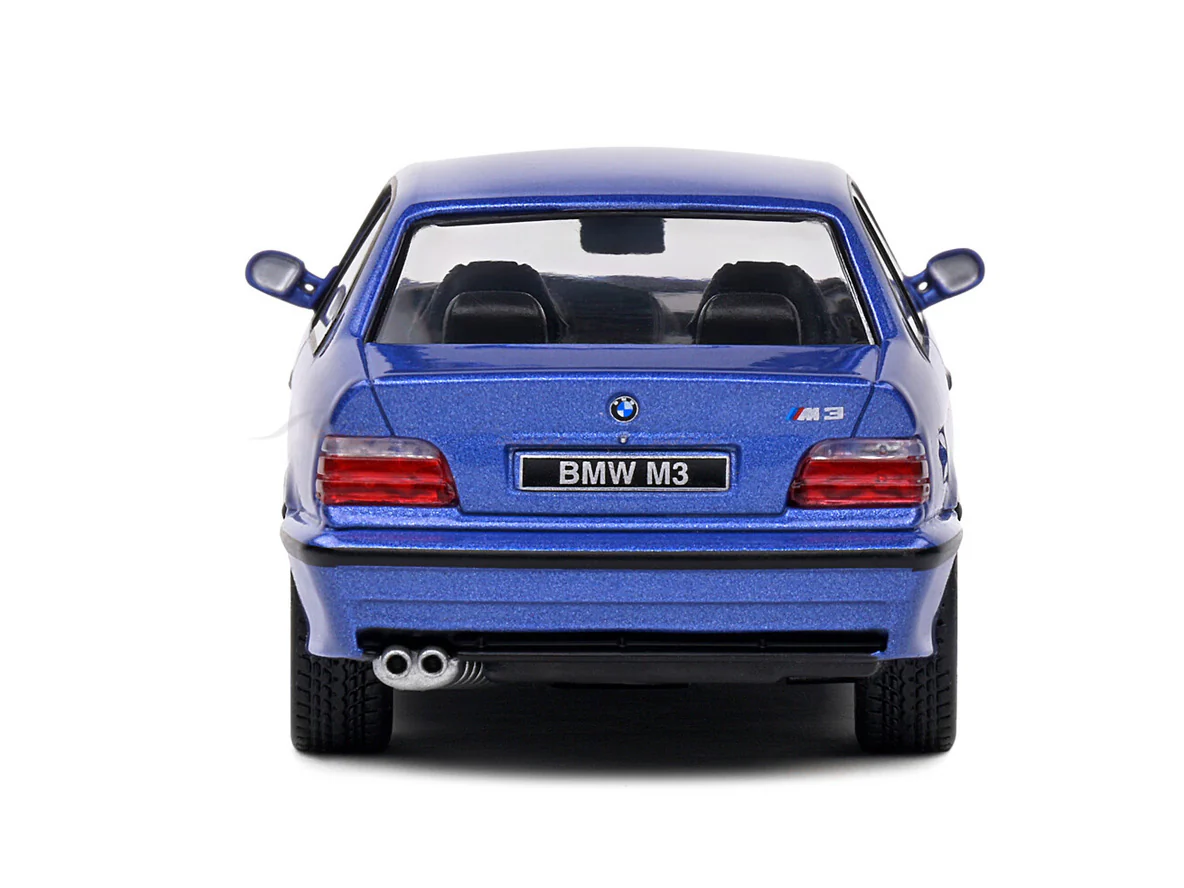 1999 BMW M3 E36 Coupe Blue 1:43 Solido Licensed Diecast Scale Model Car Collectible - Image 3