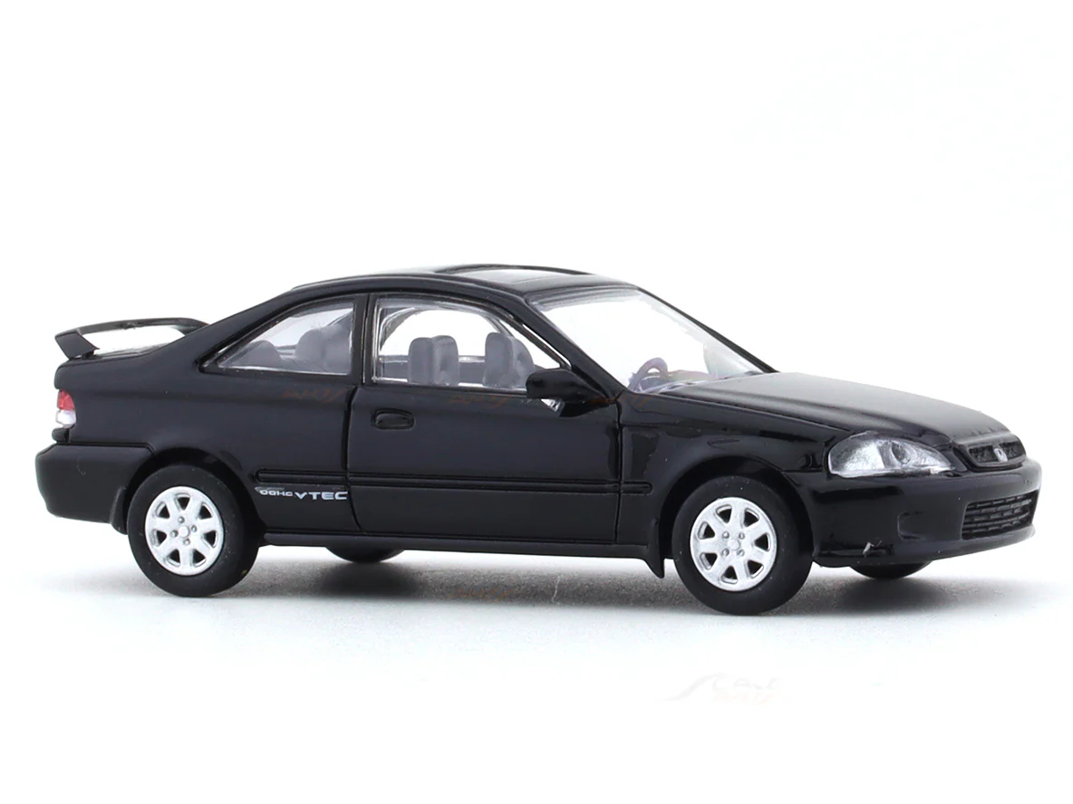 1999 Honda Civic EM1 Black 1:64 Para64 licensed diecast scale model car - Image 6