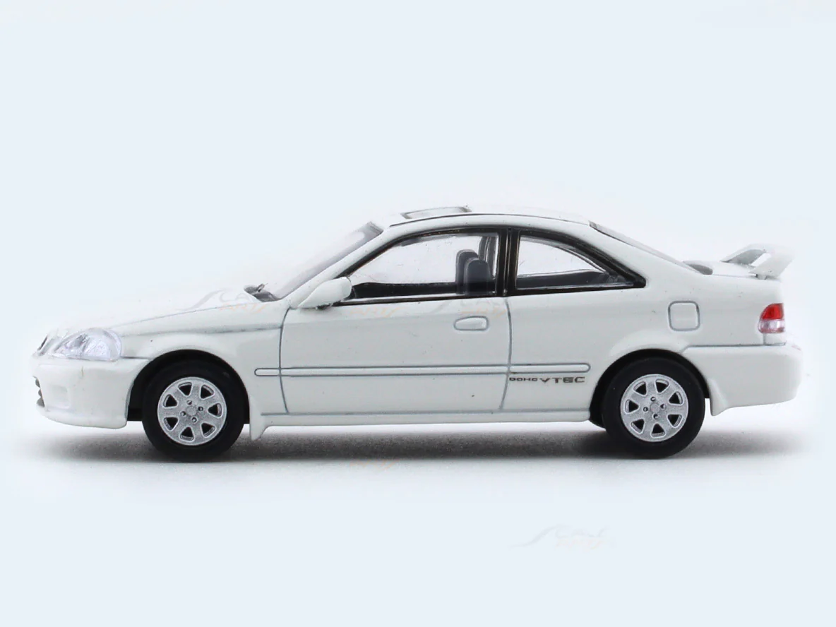 1999 Honda Civic EM1 White 1:64 Para64 licensed diecast scale model car - Image 2